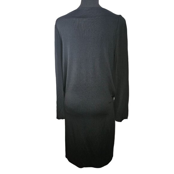 Ralph Lauren Black Label Silk Blend Black Sheath Dress Women Size Medium - Picture 6 of 12